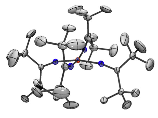 Rare example of a square planar Fe(IV) complex